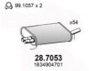 MERCE 1634902701 End Silencer